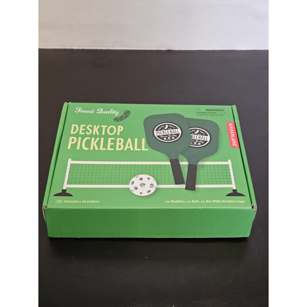 Kikkerland Desktop Pickleball Set!